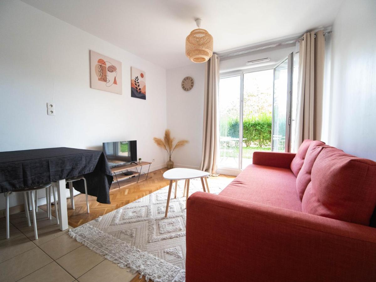 Appartement 10 Mins Disneyland - Jardin Et Parking Montévrain Exteriör bild