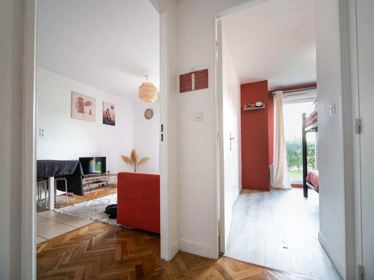 Appartement 10 Mins Disneyland - Jardin Et Parking Montévrain Exteriör bild